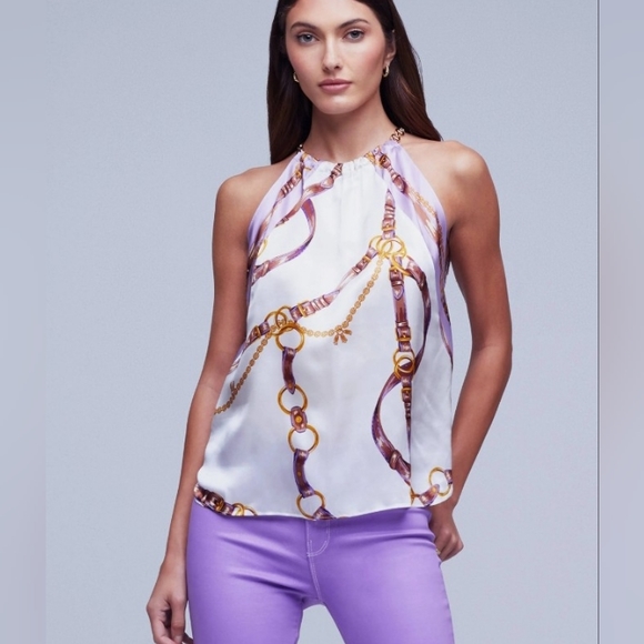 Halter silk top - Picture 2 of 3